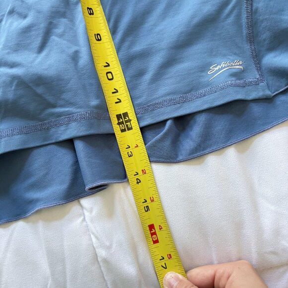 Sofibella Tennis Golf Skort Skirt Blue Stretch Womens Size Large Outdoor - Picture 4 of 7
